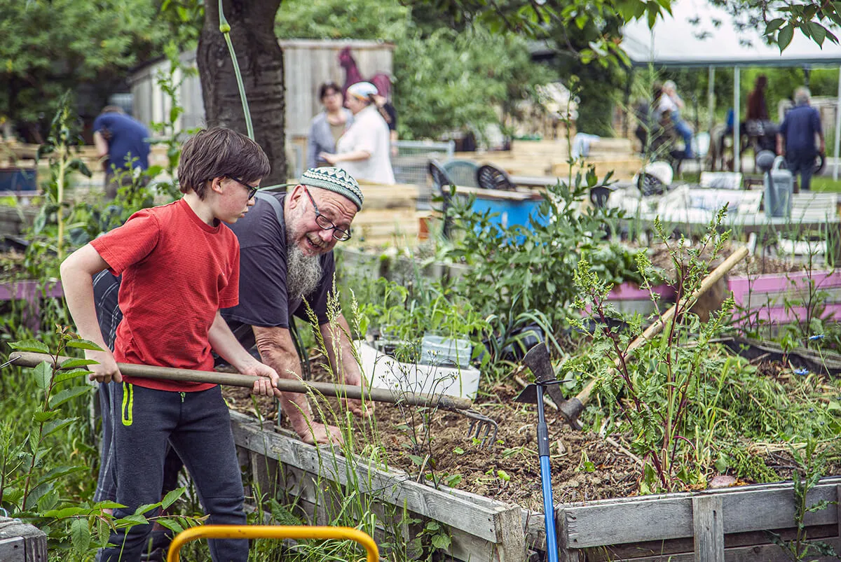 Jardin partagé ou ferme urbaine du Trichon à Roubaix